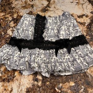 Girls Trish scully Eiffel Tower skirt size 6